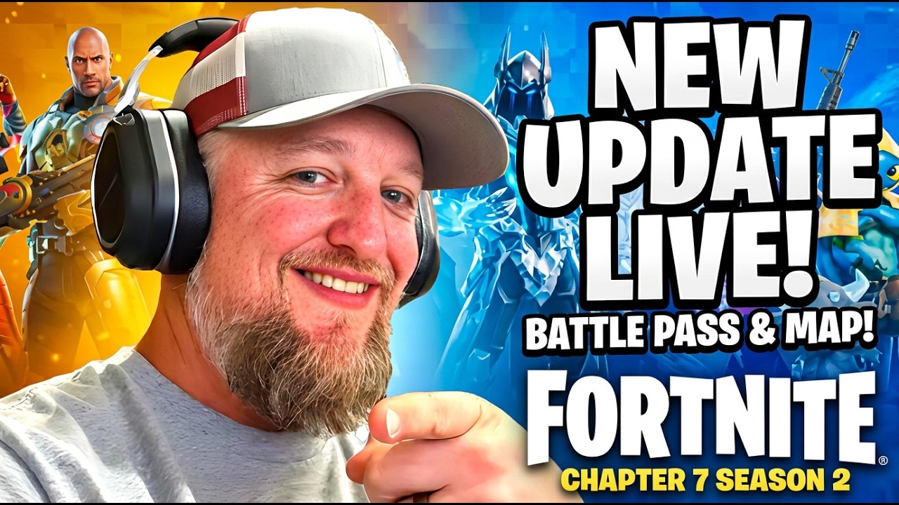 *NEW* FORTNITE SEASON 2 UPDATE OUT RIGHT NOW!! NEW BATTLE PASS, MAP & MORE! (Chapter 7 LIVE)