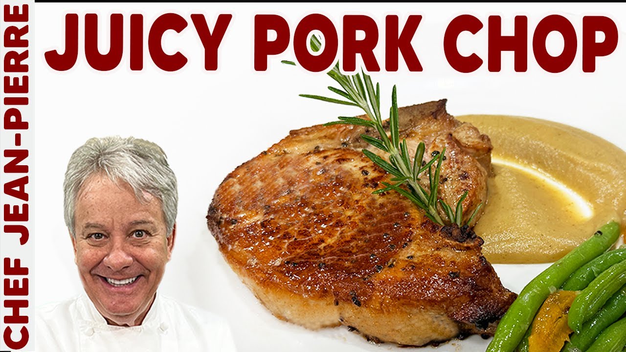 Juicy Pork Chops with Apple Sauce | Chef Jean-Pierre