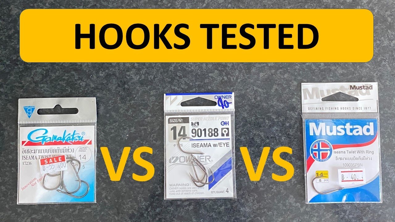 Gamakatsu Vs Owner Vs Mustad fishing hooks tested. What fishing hook is strongest? Fishing Thailand