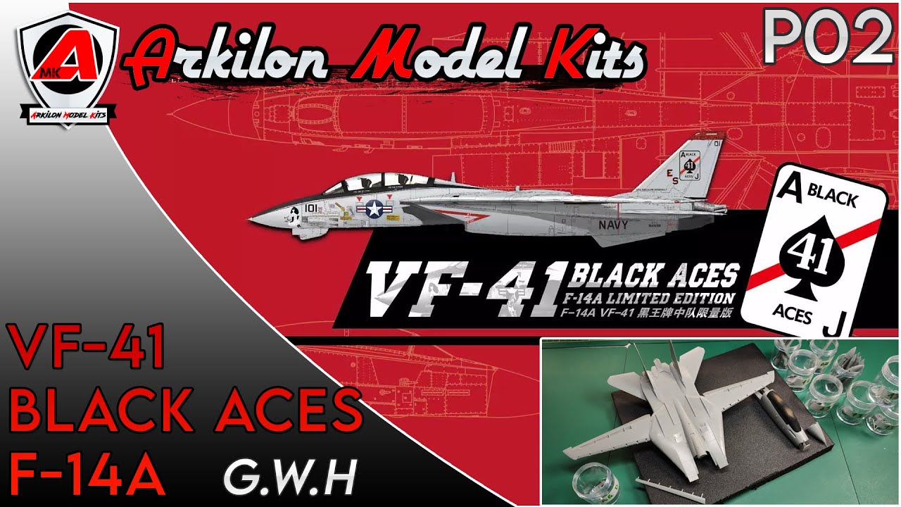 VF-41 F-14A Black Aces 1/72 - G.W.H (S7202) - P02