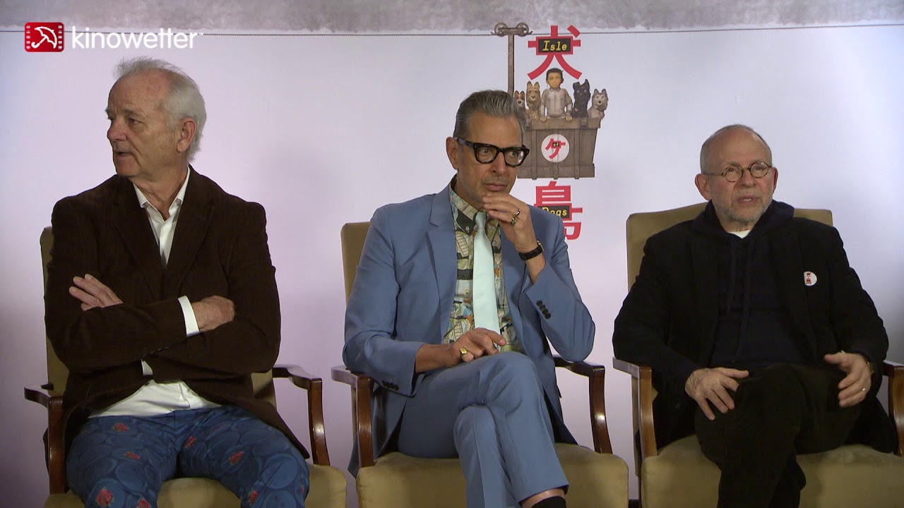 Interview  Bill Murray,  Bob Balaban & Jeff Goldblum ISLE OF DOGS