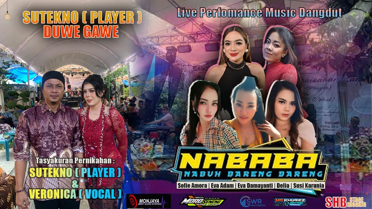 LIVE NABABA DANGDUT  // WEDDING TIK ( PLAYER) & VERONICA ( VOC ) // PULUTAN PENAWANGAN