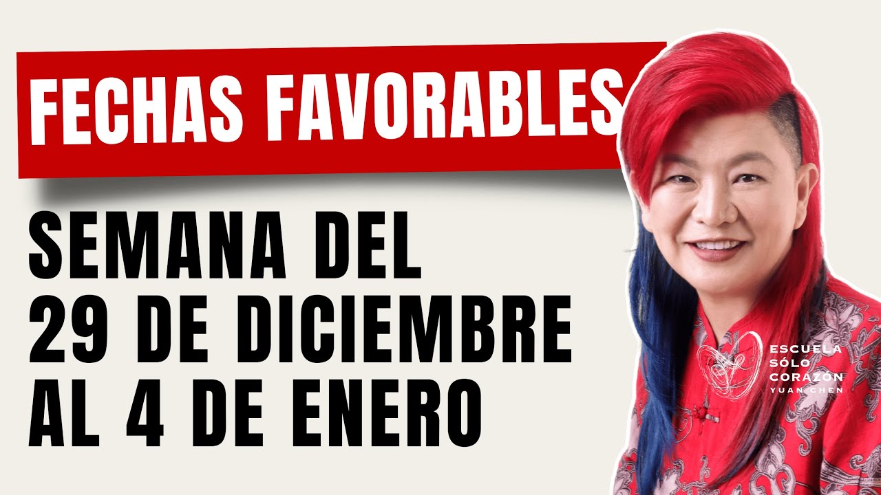 Plan your week with the best energy. Favorable days from December 29th to January 4th | Yuan Chen...