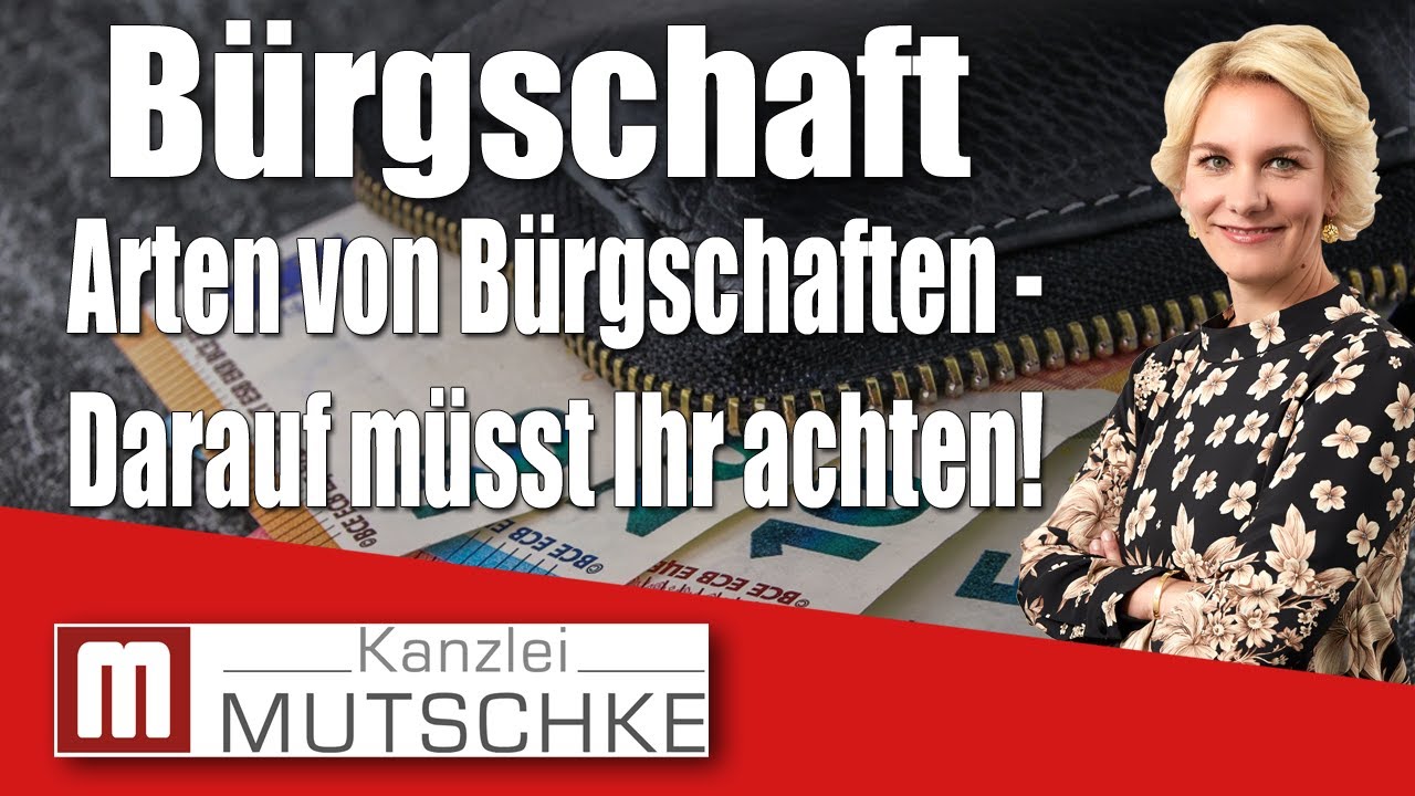 Finanztipp Bürgschaft: Welche Arten von Bürgschaften gibt es? Einfach erklärt!