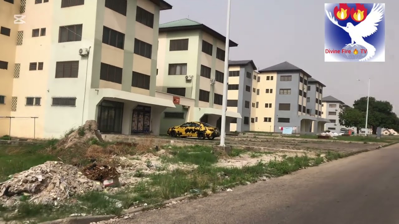 ESTATE AFFORDABLE HOUSES (OSEI TUTU II HOUSING ESTATE) TOUR GHANA AFRICA