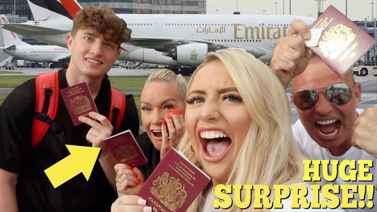 I surprised my FAMILY with a HOLIDAY of a lifetime!! (they had NO idea) | Saffron Barker