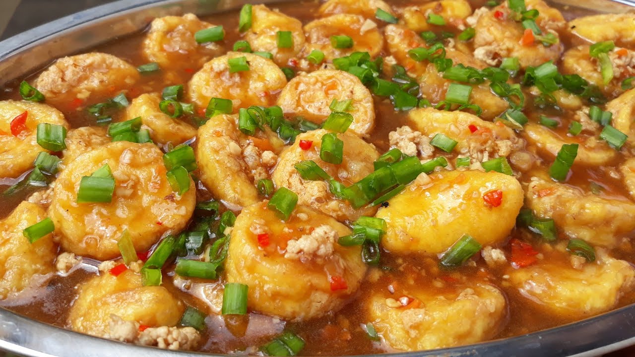 Japanese Tofu with Minced Chicken / Resepi Tofu Telur / Chinese style recipe
