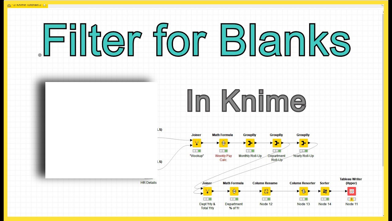 Knime - Filter for Blanks