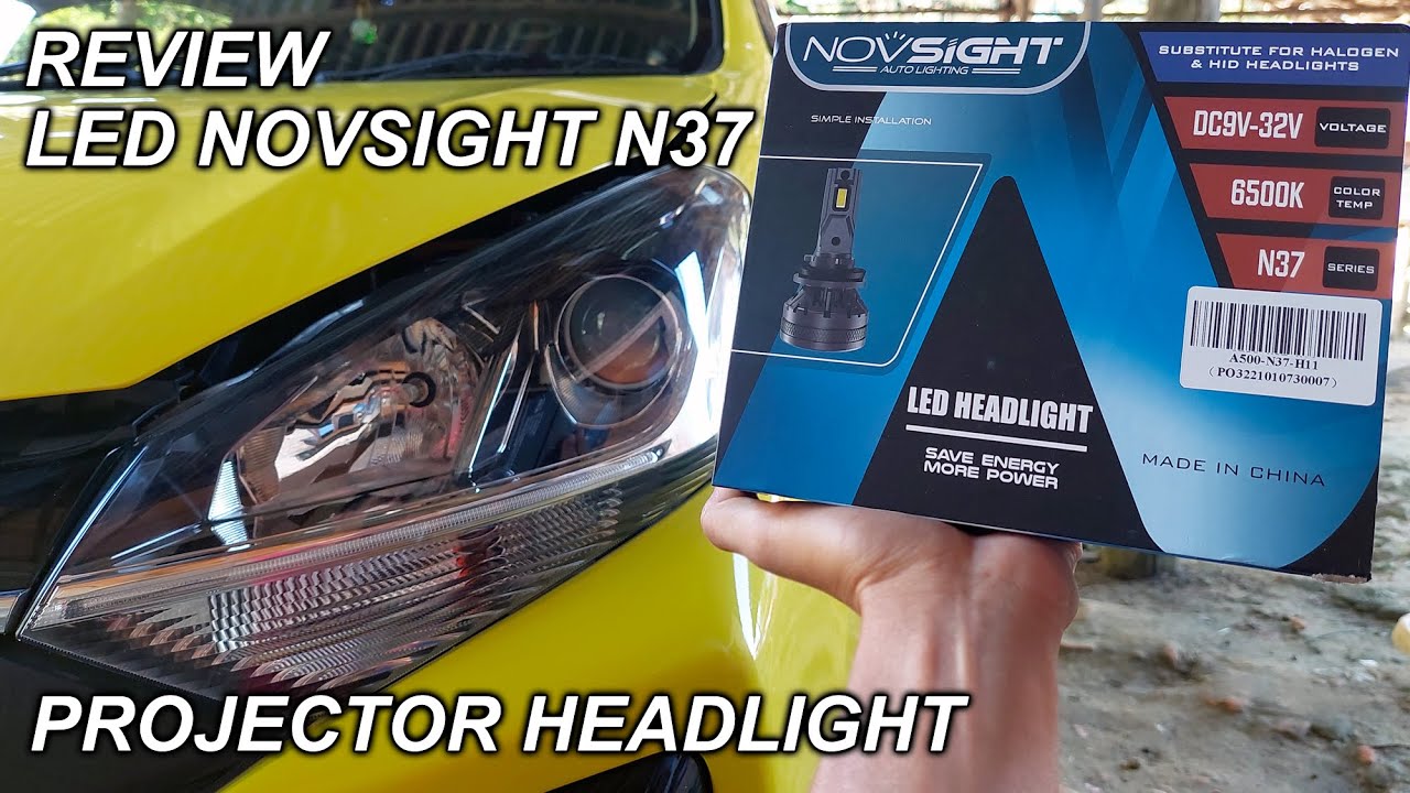 Review LED Premium Novsight N37 Di Projector Mobil - Terangnya Mantap !!!