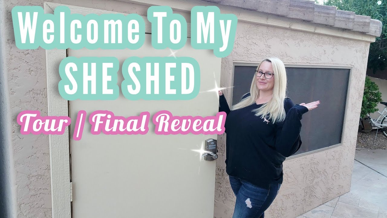 SHE SHED TOUR | Turning a Shed into an office | Inside My She Shed #sheshed