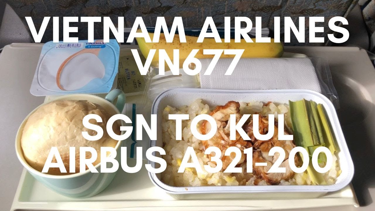 Vietnam Airlines VN677 Ho Chi Minh Vietnam (SGN) to Malaysia (KUL) Economy Class Airbus A321-200