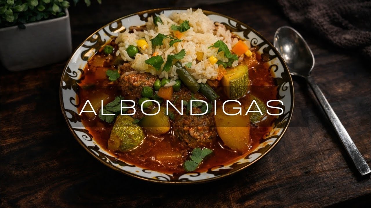 Delicious Mexican Meatball Soup | Albondigas en Caldo Rojo