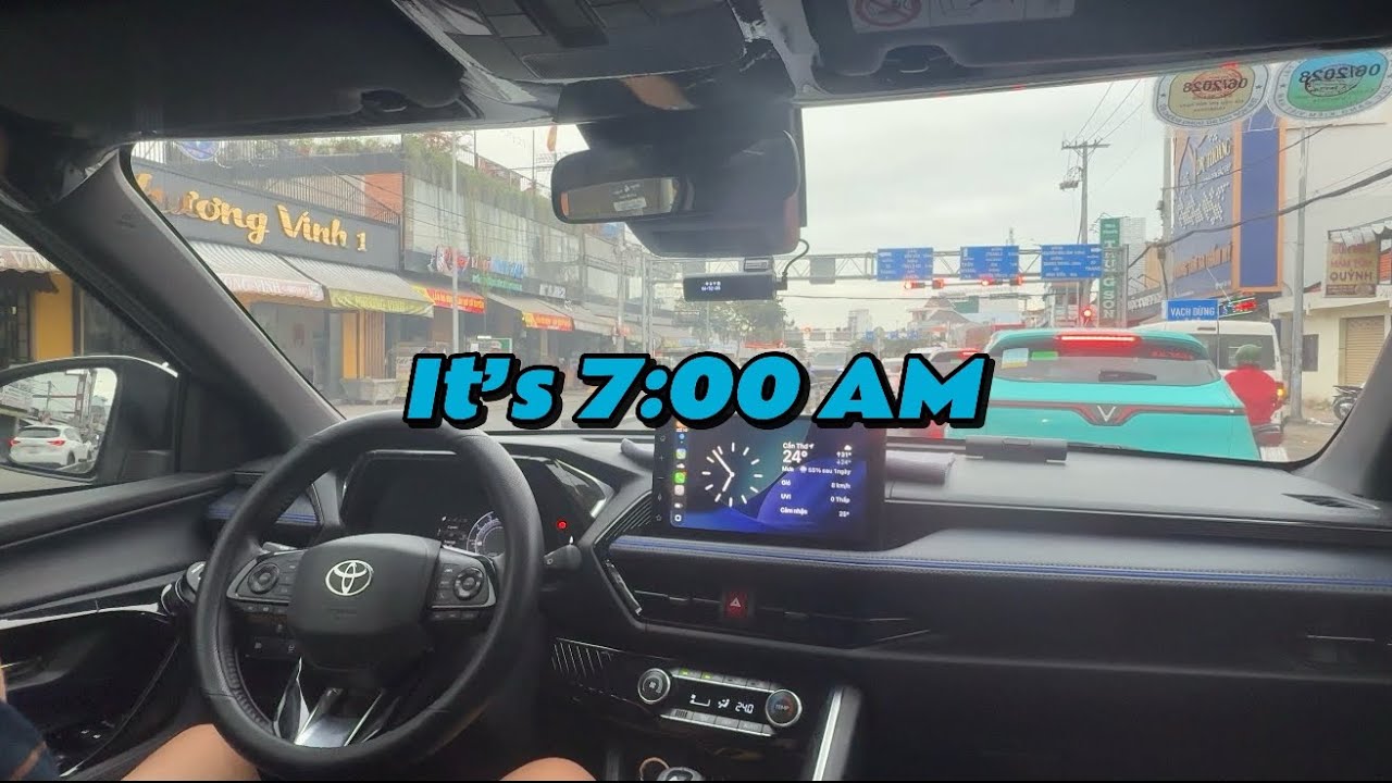 ASMR Morning City Drive | 7 AM In The City | No Talking