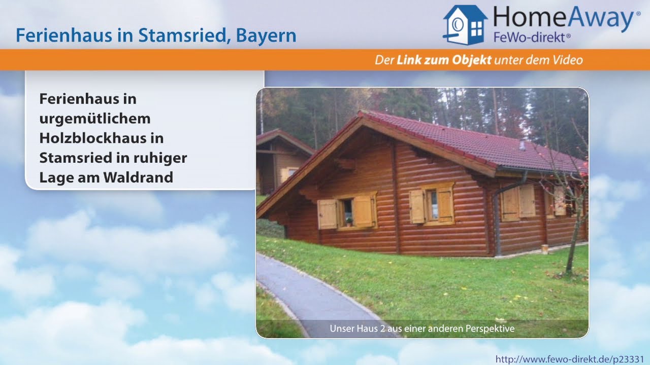Bayerischer Wald: Ferienhaus in urgemütlichem Holzblockhaus in Stamsried in - FeWo-direkt.de Video