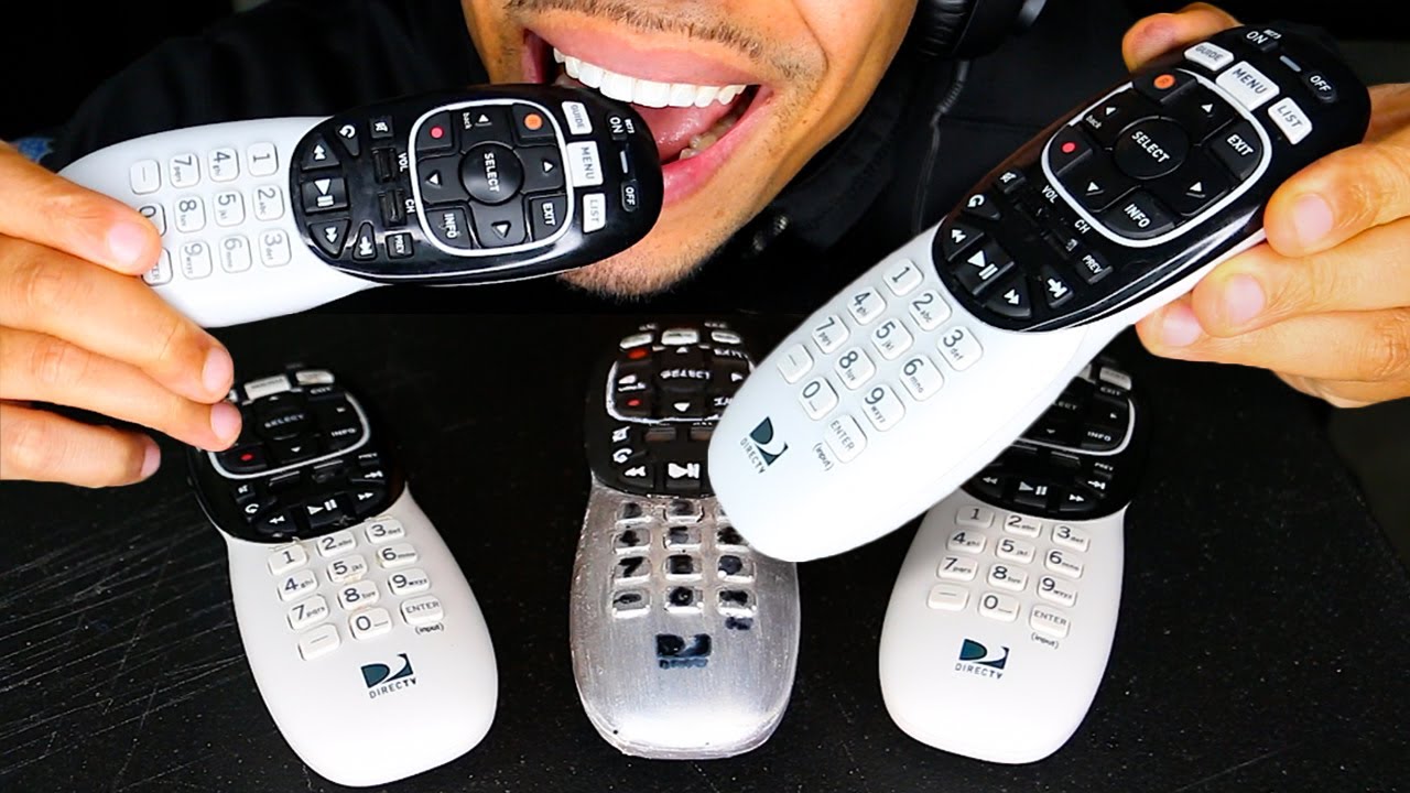 ASMR EDIBLE DIRECTV REMOTE *DON'T LET THIS FLOP* CHOCOLATE FAKE GENIE PROGRAM MUKBANG EATING NO TALK