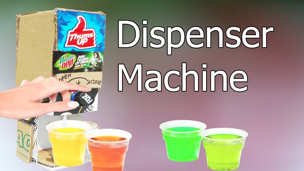 How to make mini Drink Dispenser machine With plastic Bottle