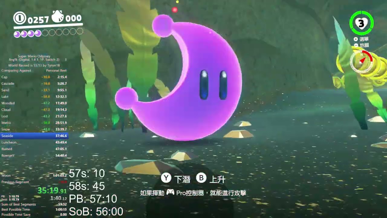 55 SOB ACHIEVED! Seaside Kingdom in 3:02.83 (55:59)