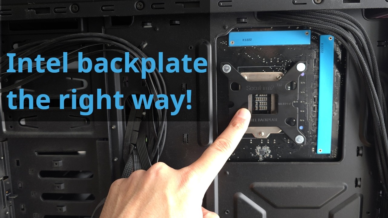 How to mount correctly the backplate for Intel CPU | Noctua NH-D15 G2