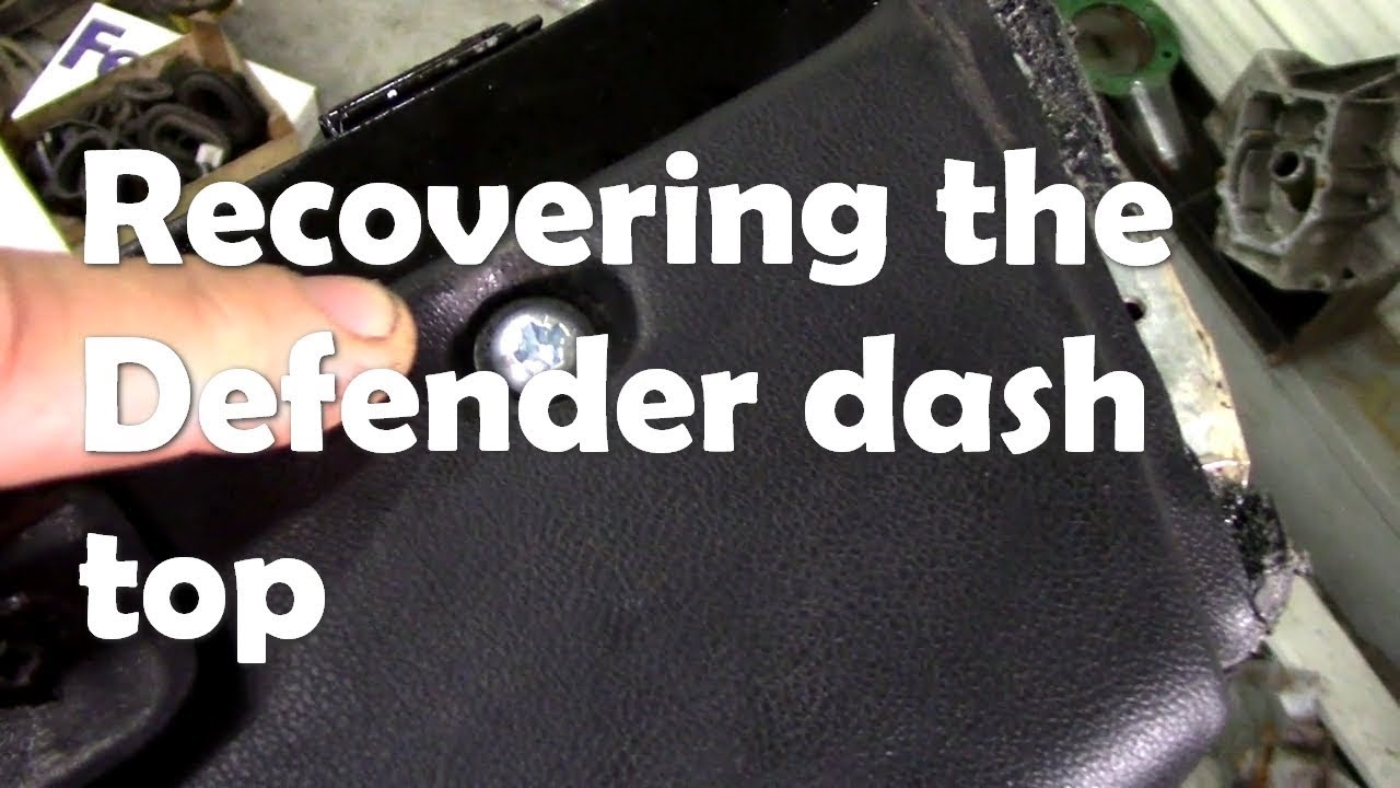 Восстановление верхней части панели приборов Defender новым винилом с помощью вакуумного мешка (д...