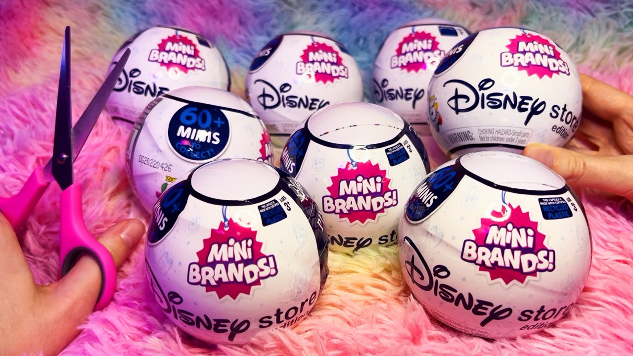 ASMR Unboxing Disney Mini Brands (Whispered)