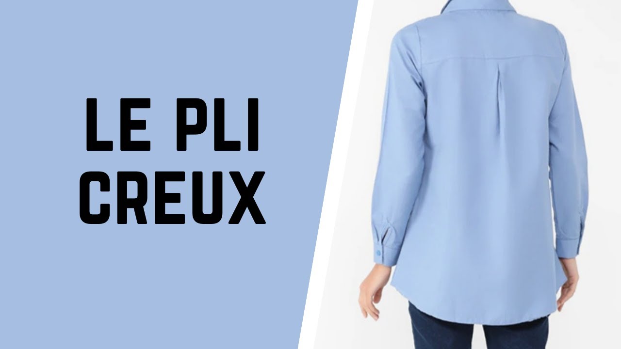 PLI CREUX SUR LE DOS D'UNE CHEMISE