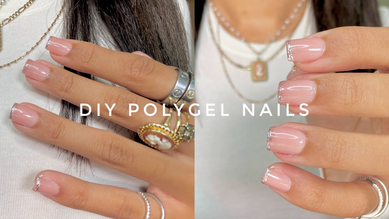 DIY AT HOME POLYGEL NAIL TUTORIAL |SIMPLE & SHORT | QUICK AND AFFORDABLE !