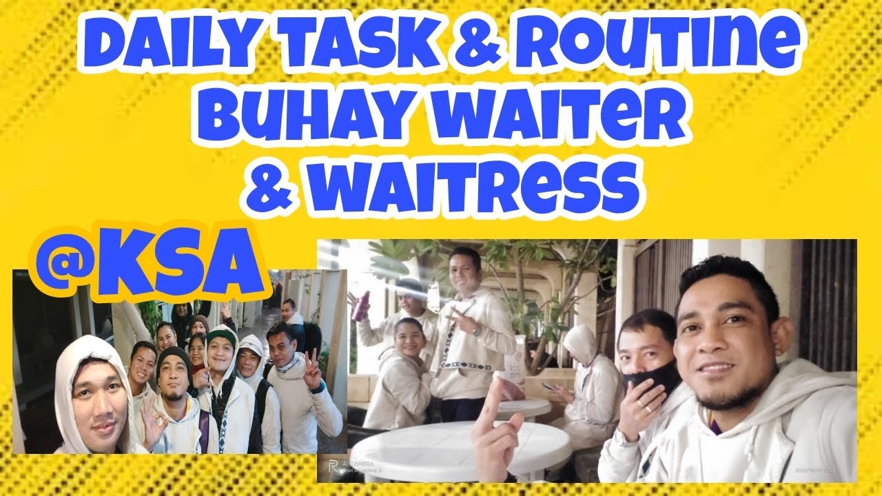 waiter duties saudi | daily task & routine as a waiter | buhay waiter and waitress | waiter ofw