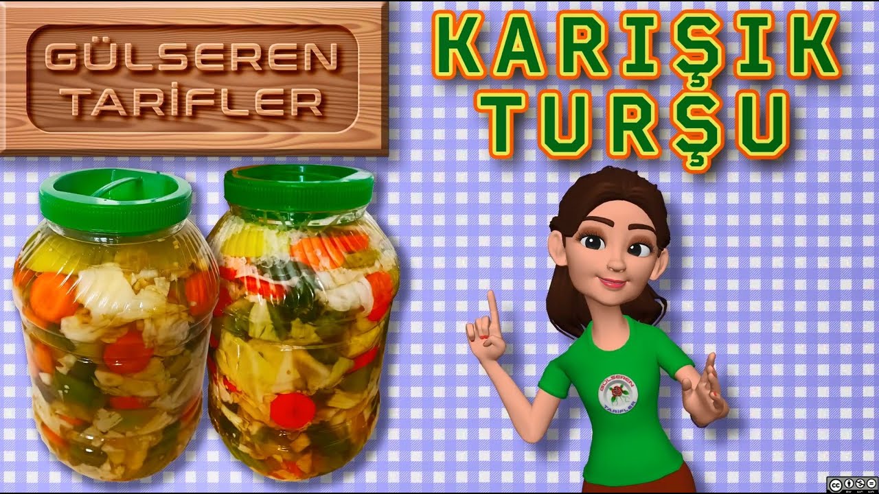Bozulmayan, erimeyen kütür kütür karışık Turşu Tarifi