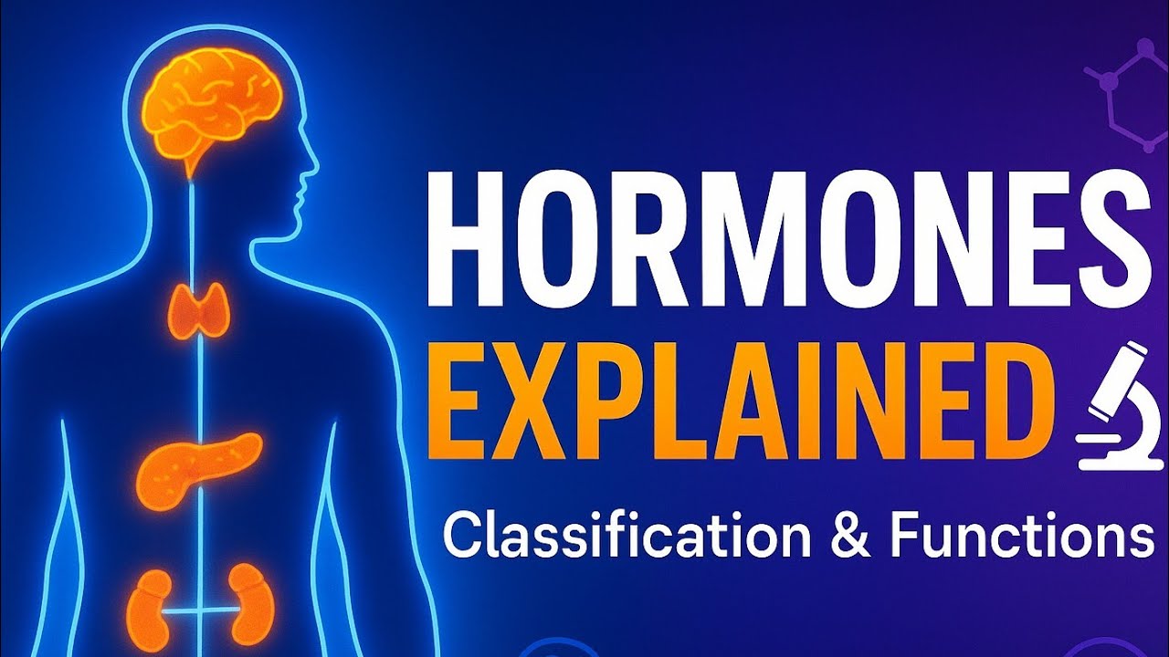 Hormones Explained in 7 Minutes 🔥| Classification & Functions Made Easy #biology #bsc #hormones 