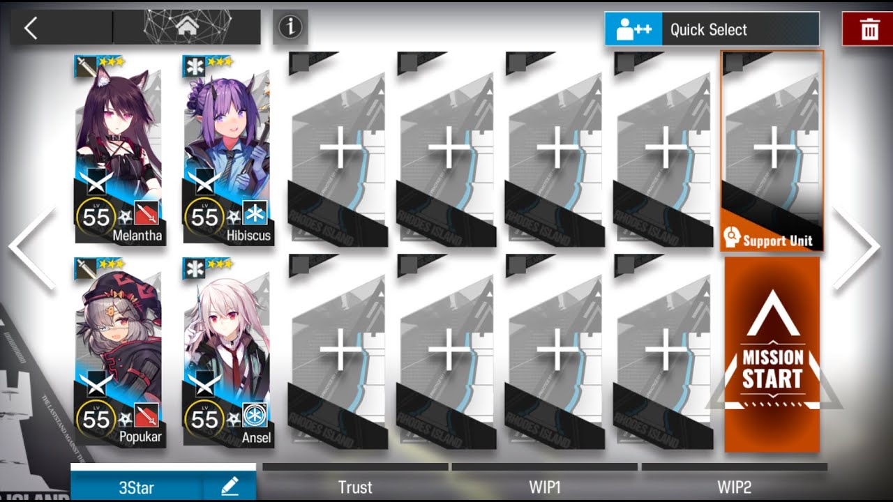 [Arknights] OF-8 Low Rarity 4 Ops