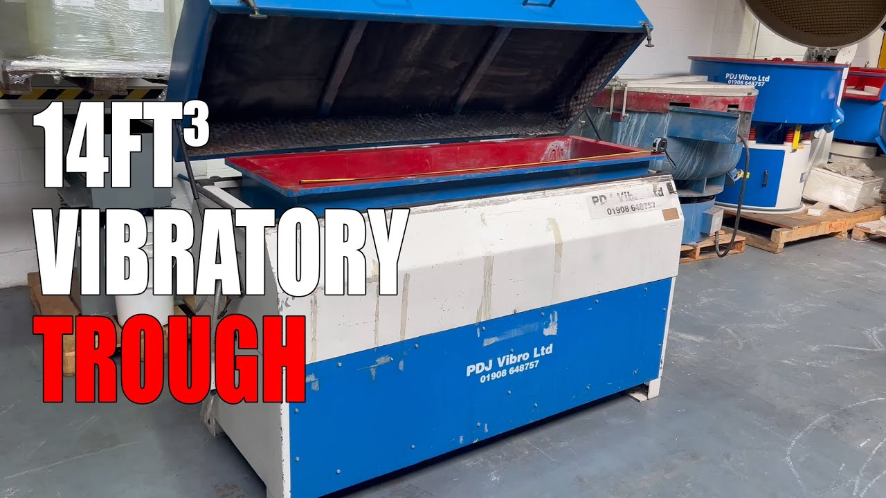 14ft³ Rectangular trough vibratory finishing machine
