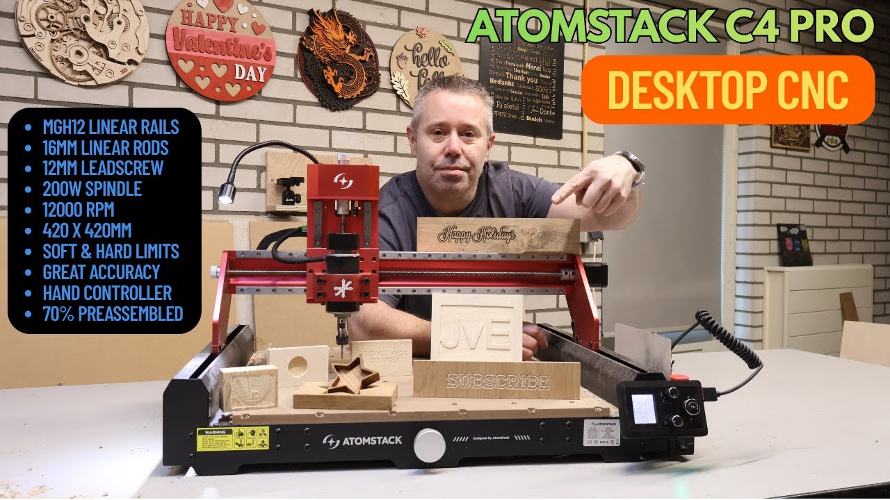 Настольный ЧПУ-станок Atomstack C4 Pro | Мой честный отзыв