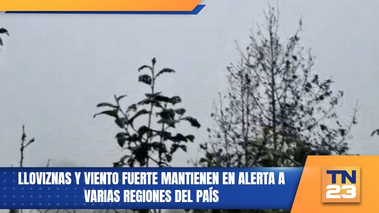 Lloviznas y viento fuerte mantienen en alerta a varias regiones del país