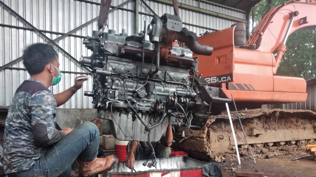 Fuel Pump Timing Mark - DOOSAN DAEWO EXCAVATOR -  ASSEMBLE FUEL INJECTION PUMP