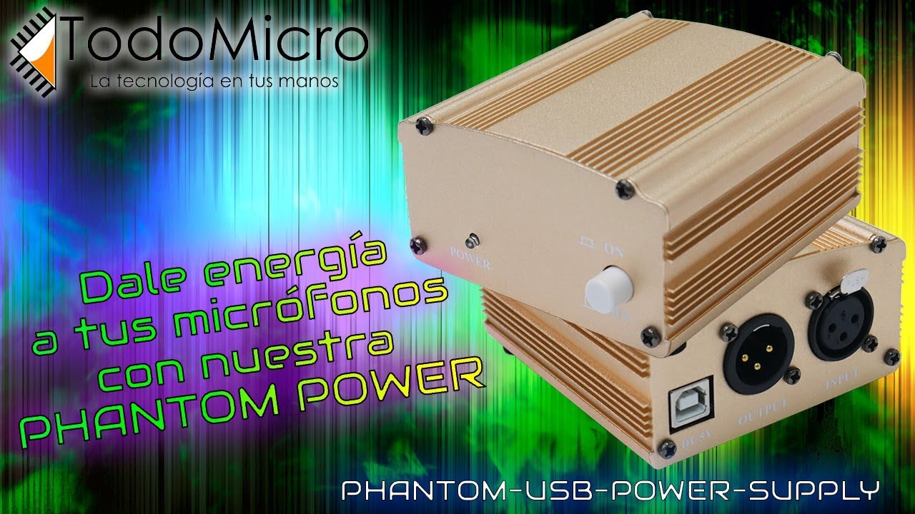 Proporciona energ&iacute;a y filtra el sonido de tu micr&oacute;fono con nuestro phantom power