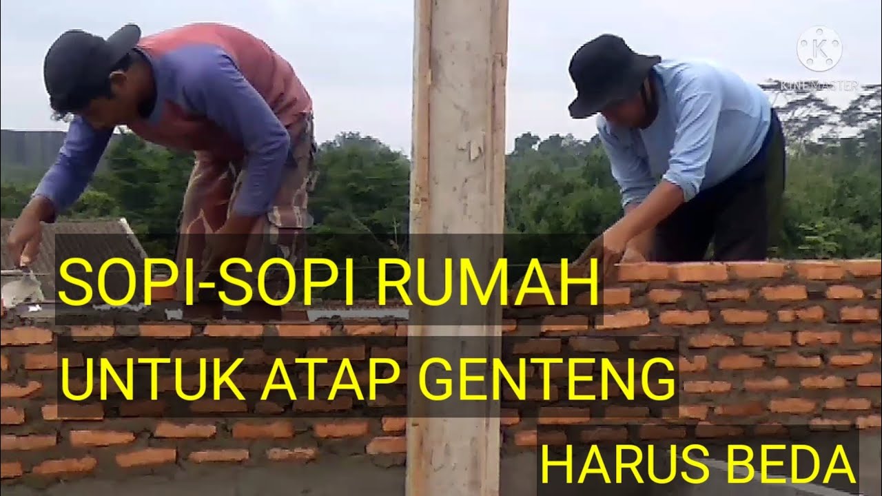 cara membuat sopi-sopi rumah atap genteng
