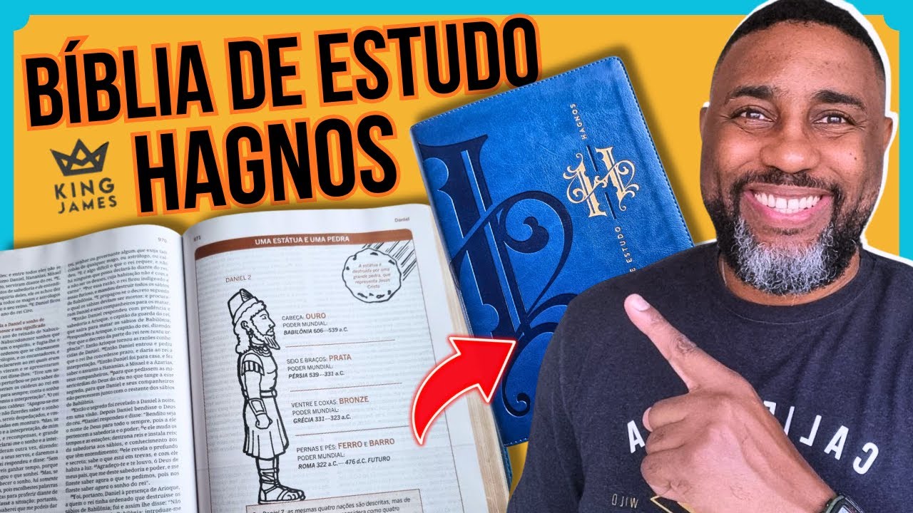 🔴Bíblia de Estudo Hagnos - Bíblia King James Clássica | Flávio Sacramento