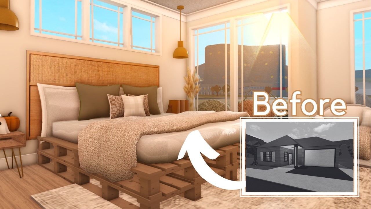 I renovated a BLOXBURG STARTER HOUSE but it's REALISTIC | Roblox |