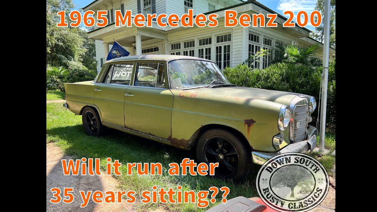 1965 Mercedes Fintail - Abandoned for 35 years- will it run?? - 200 W110 Heckflosse