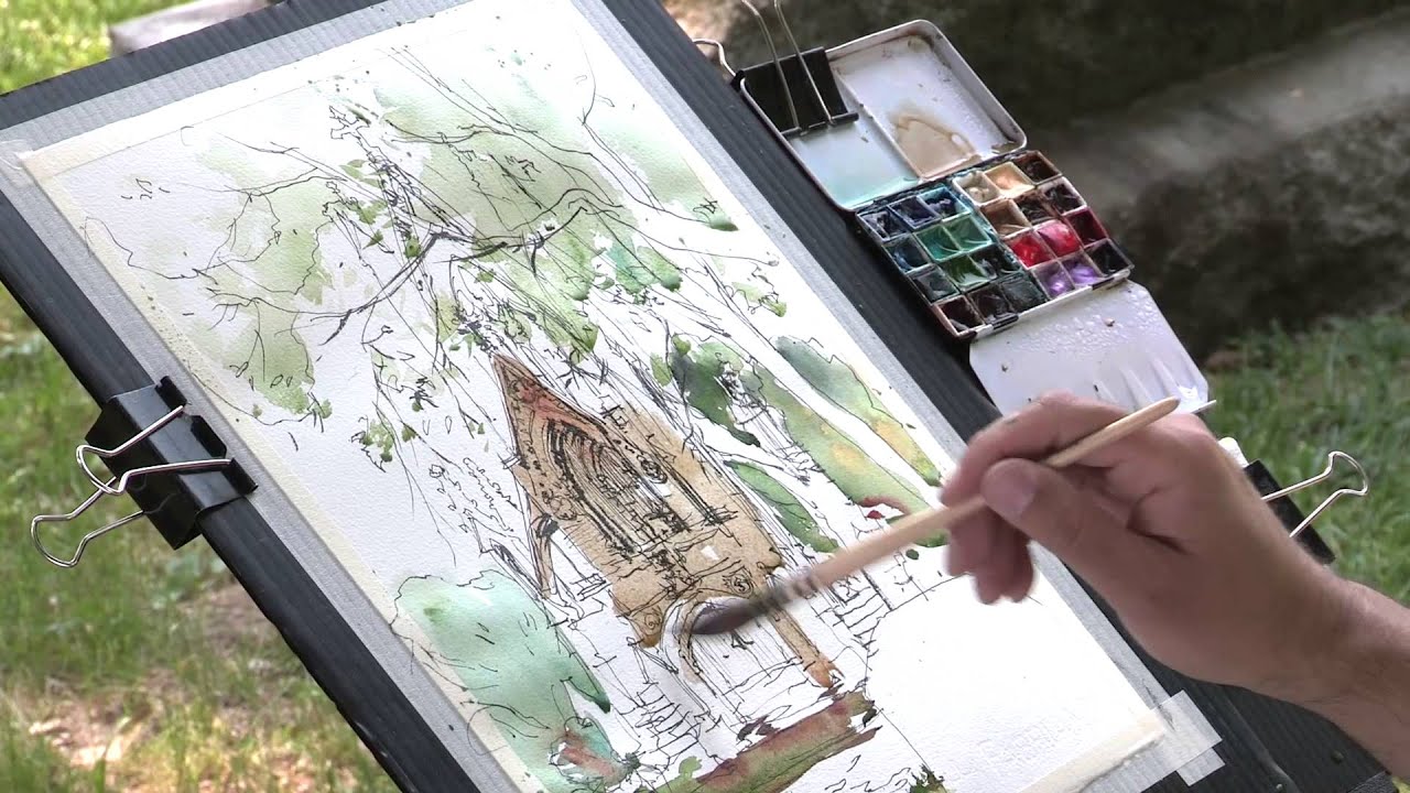 Preview | Urban Sketching: Drawing & Painting in a Travel Journal with Marc Taro Holmes