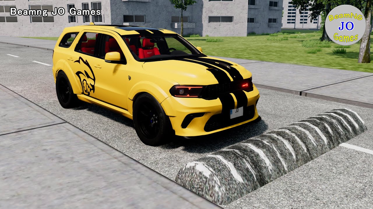 Cars vs Massive Speed Bumps #83 – BeamNG JO Games
