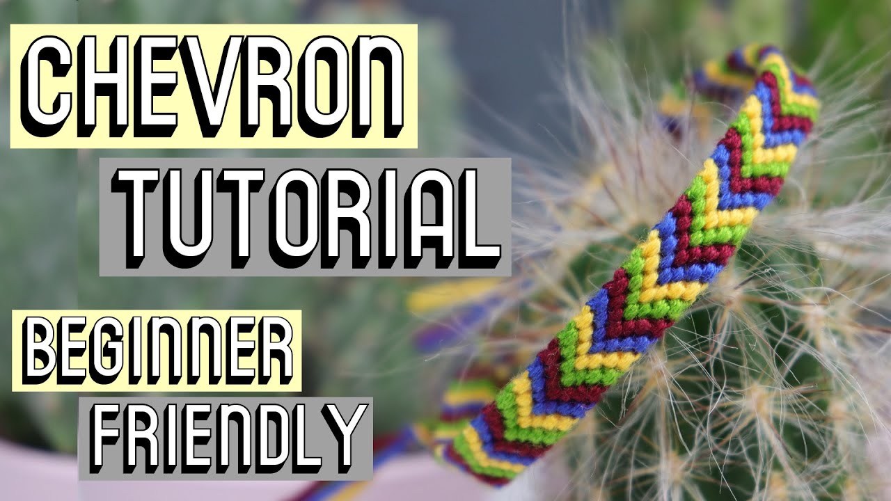 CHEVRON BRACELET TUTORIAL [CC] || Beginner Friendly