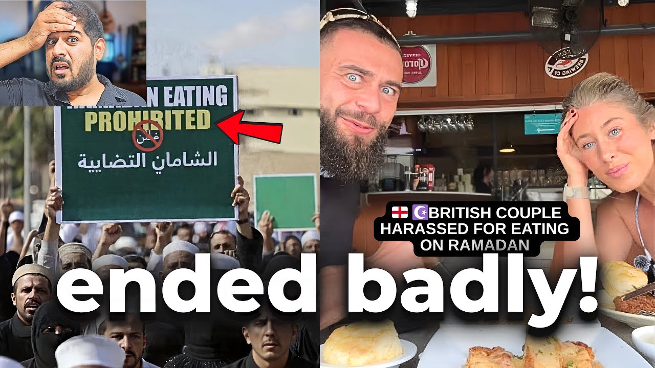 They HARASSED The WRONG English Couple To Stop Eating On Ramadan!