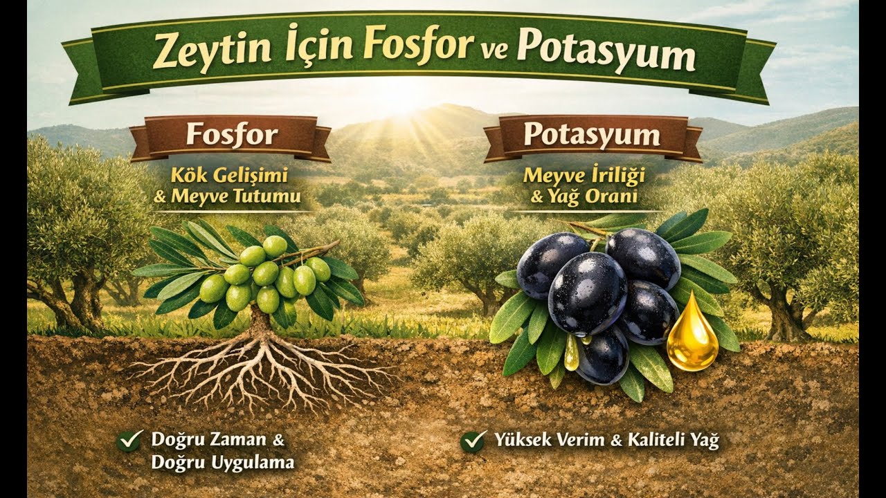 Zeytin İçin Fosfor ve Potasyum