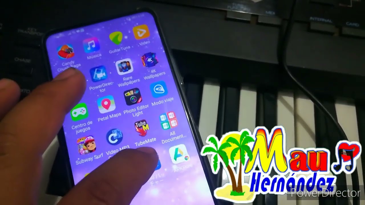 como pasarle los sonidos de fabrica al teclado Roland D-50 por medio de un  CELULAR..