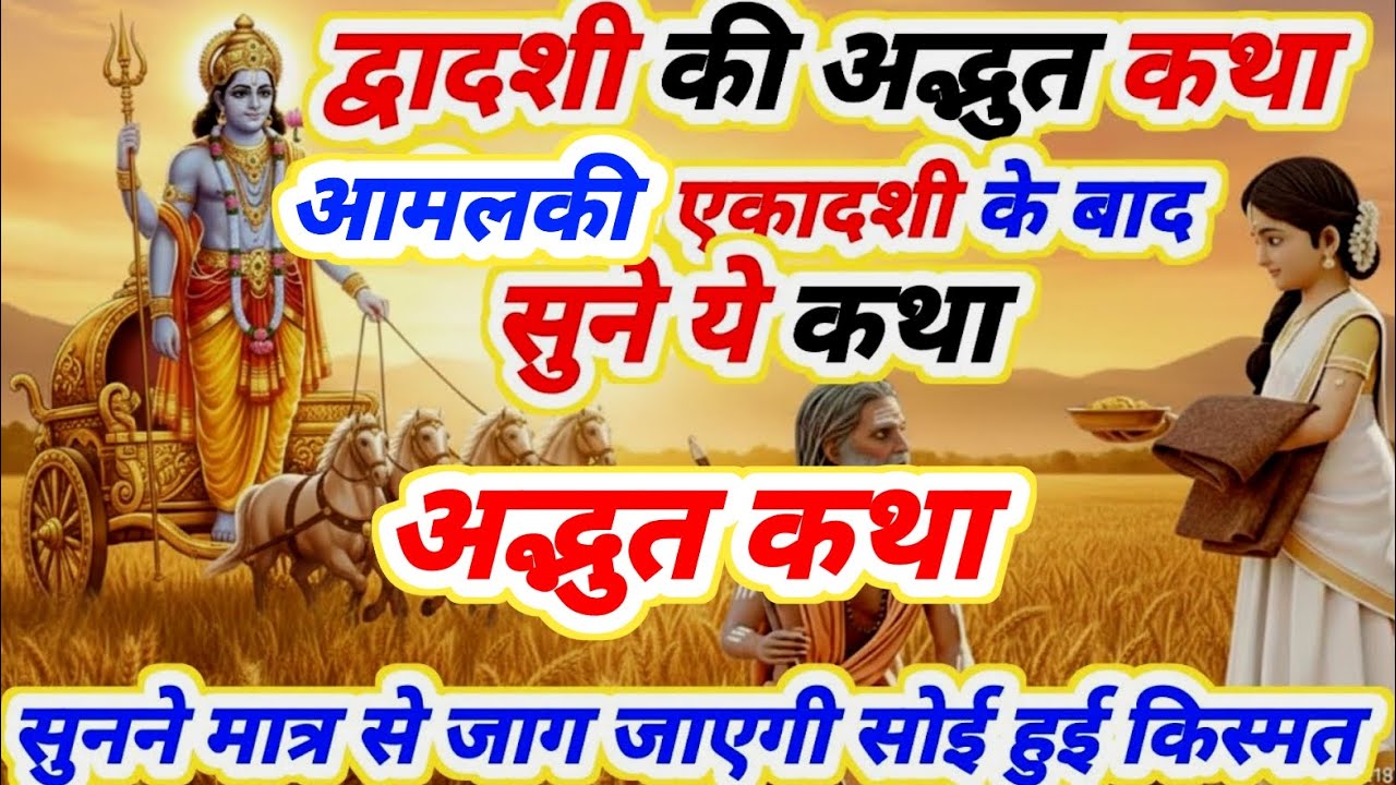 द्वादशी की अद्भुत कथा Dwadashi Vrat Katha | यह कथा सुनते ही बदल जाएगा भाग्य Vishnu Katha#Fast Story