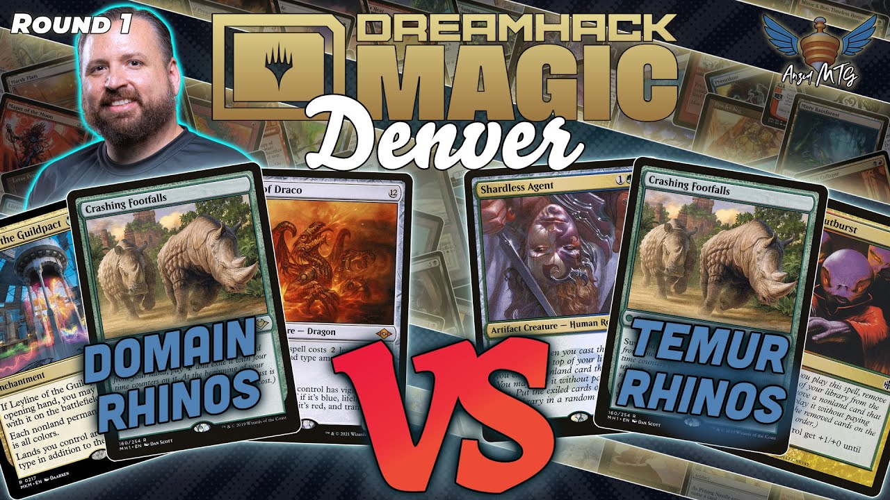 MTG Modern | Domain Rhinos (LSV) vs Temur Rhinos | Dreamhack Denver | Round 1