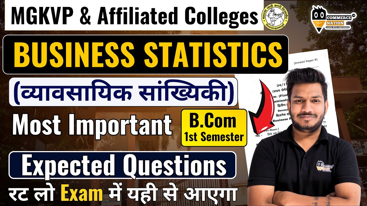 Business Statistics Important Question For MGKVP Main Campus & Affiliated Colleges | Statistics Ques