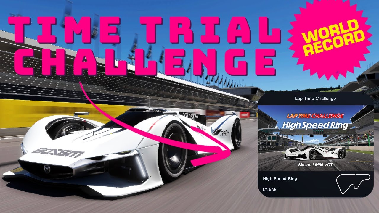 GT7: New Time Trial / 🥇 WORLD RECORD 🏆 / 0:54.406 ⏱️ /  High Speed Ring 🛣️ / by MANU14