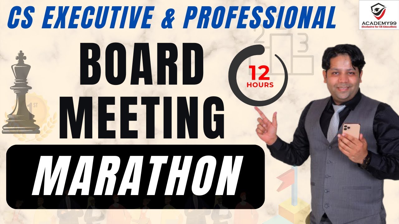 BOARD MEETING | COMPANY LAW MARATHON | COMPANY LAW MARATHON CS EXECUTIVE | COMPANY LAW REVISION